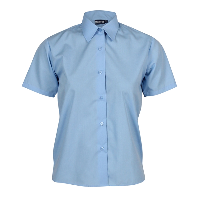 Short Sleeve School Blouse - Twin Pack