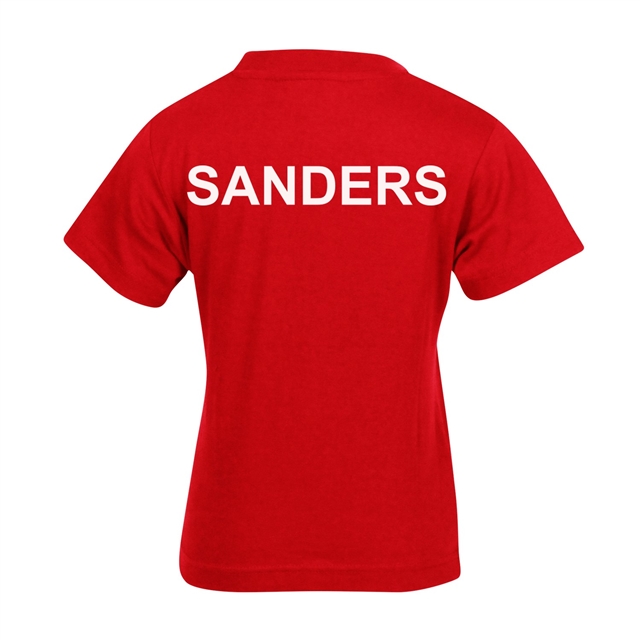 Rushden Primary Academy House T-Shirt Sanders (Red)