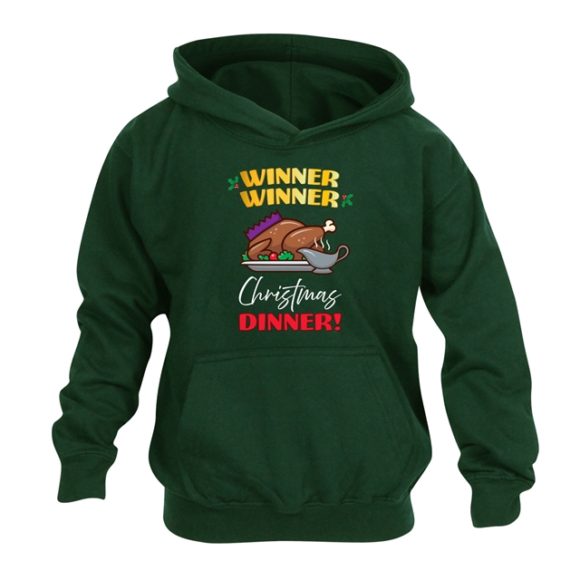 Winner Winner Christmas Dinner Hoodie - Child