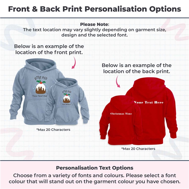 Little Pud Christmas Hoodie - Child