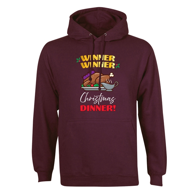 Winner Winner Christmas Dinner Hoodie - Adult