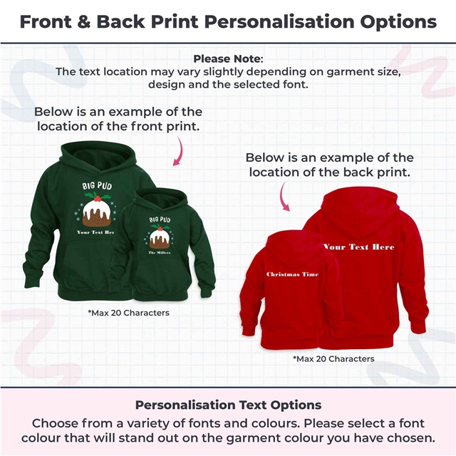 Big Pud Christmas Hoodie - Child