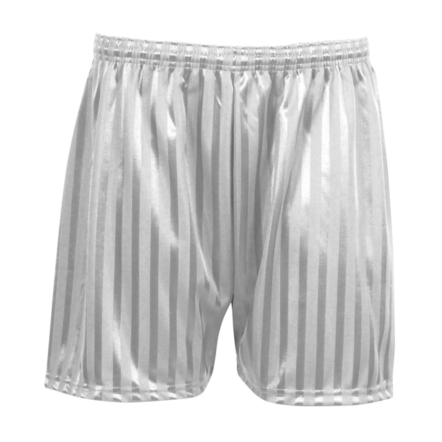 White Shadow Stripe PE Shorts