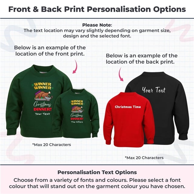 Winner Winner Christmas Dinner Sweatshirt - Child 