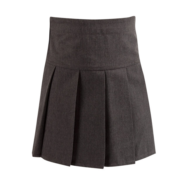 Grey Junior Pleated Skirt
