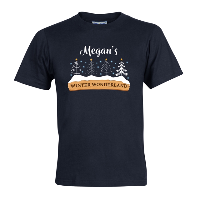 Personalised Winter Wonderland Christmas T-Shirt - Child