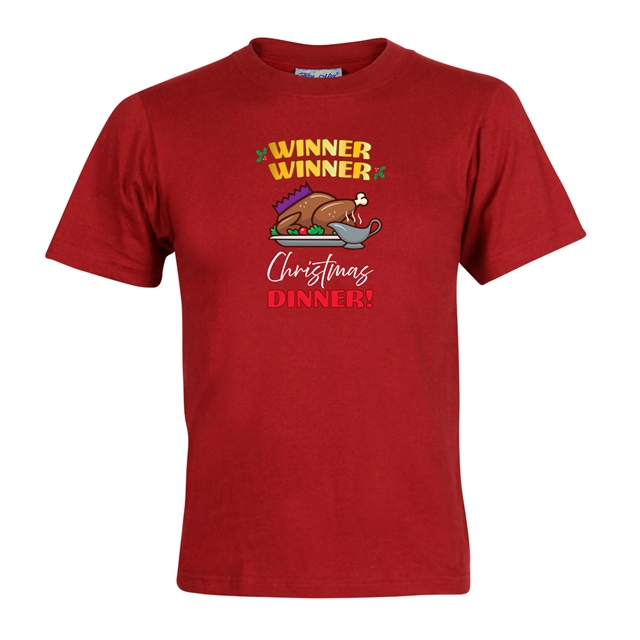 Winner Winner Christmas Dinner T-Shirt - Adult