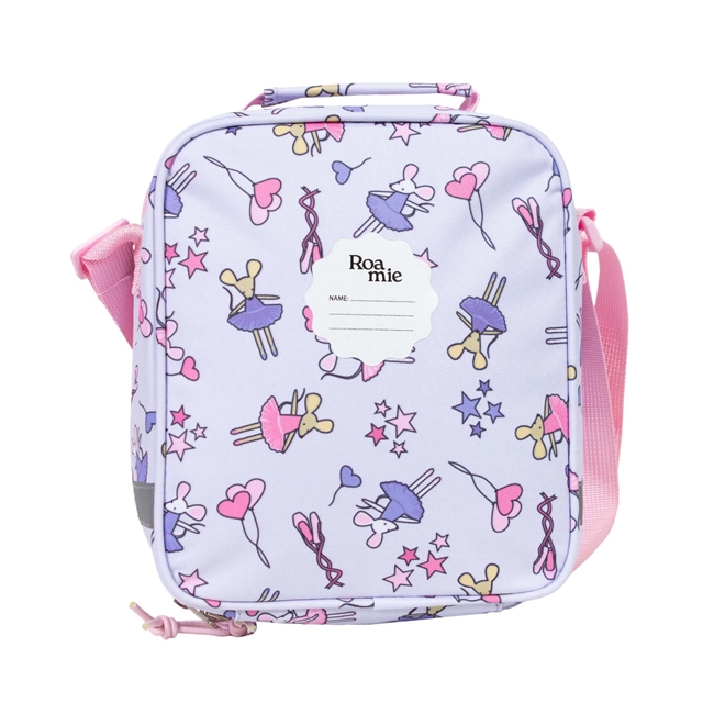 Eco-friendly ballerina design children's lunch box with name label