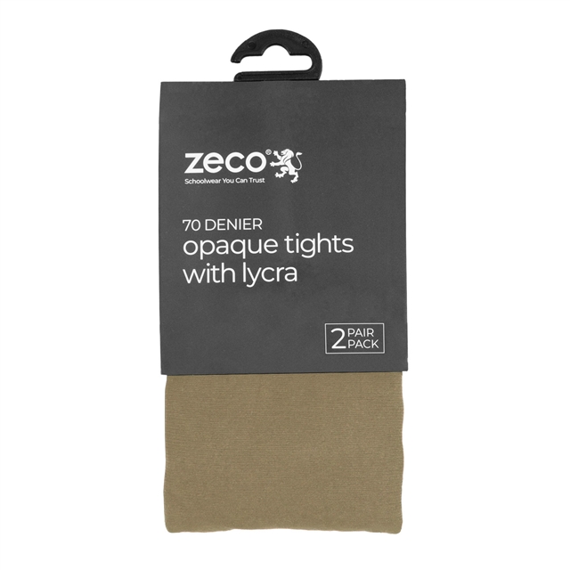 Atlantic Academy 70 Denier Opaque Tights - 2 Pack