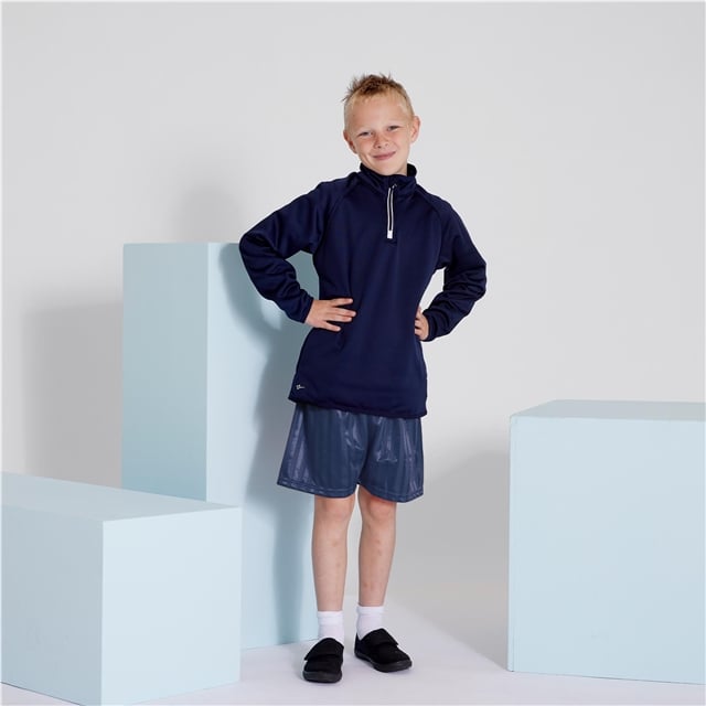 Navy Shadow Stripe PE Shorts