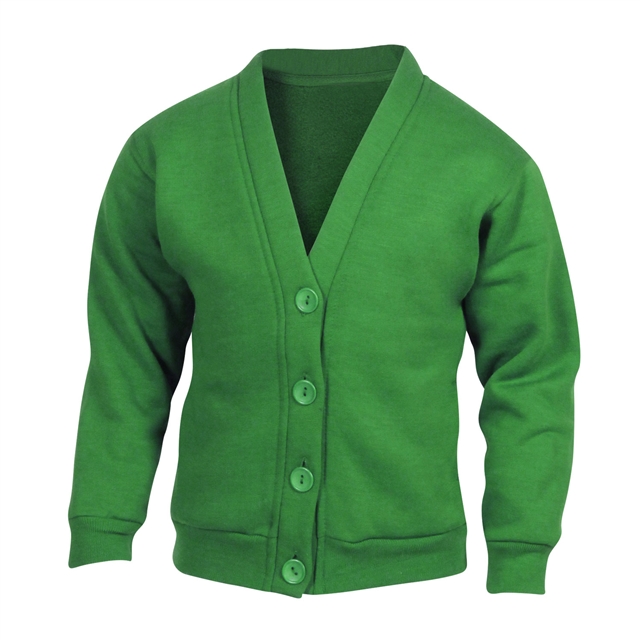 Emerald Sweatshirt Cardigan