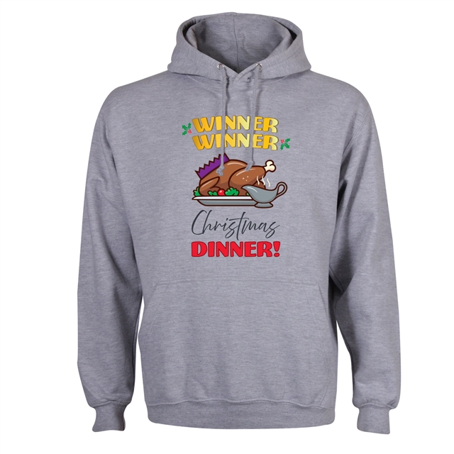 Winner Winner Christmas Dinner Hoodie - Adult