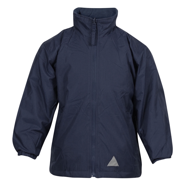 Navy Showerproof School Coat