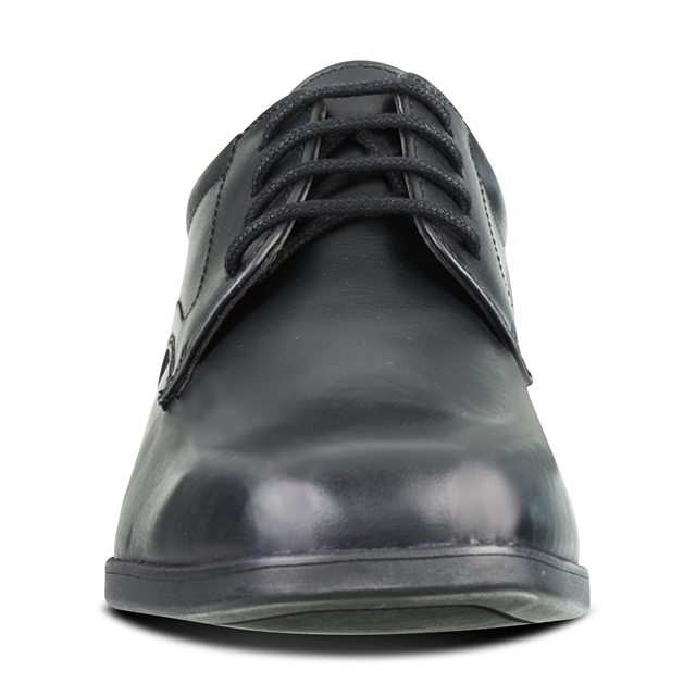 Senior Boys Black Lace Up Leather School Shoes