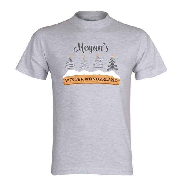 Personalised Winter Wonderland Christmas T-Shirt - Child