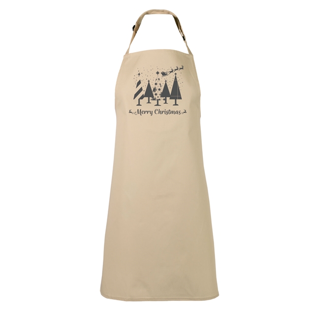 Merry Christmas Trees Apron - Adult
