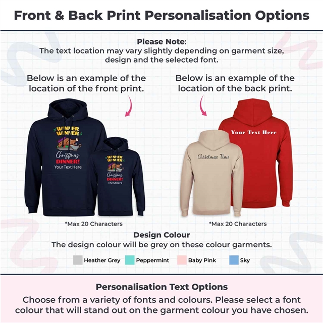 Winner Winner Christmas Dinner Hoodie - Adult