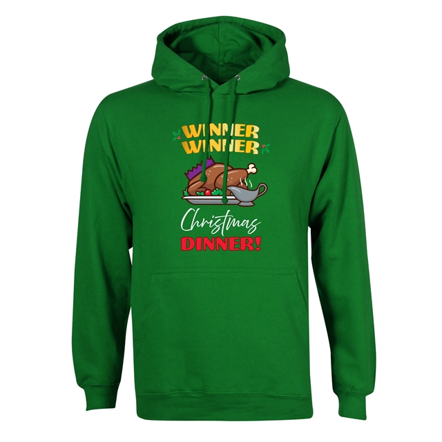 Winner Winner Christmas Dinner Hoodie - Adult