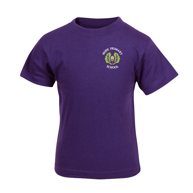 Hope Primary School Purple PE T-Shirt