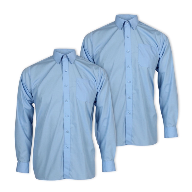 Long Sleeve School Shirt - Twin Pack