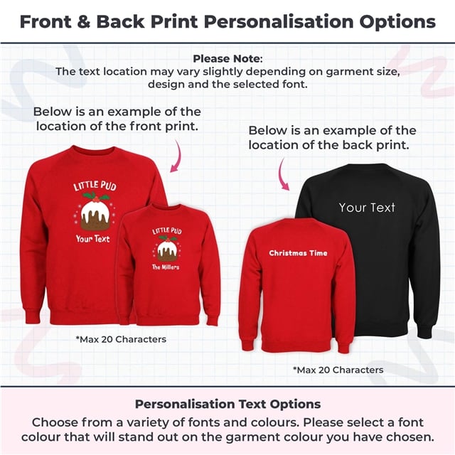 Little Pud Christmas Sweatshirt - Adult