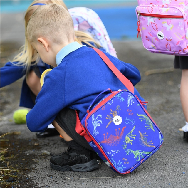 Eco Friendly Dino Skeleton Kids Lunch Bag