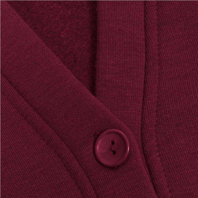 Maroon School Sweatshirt Cardigan
