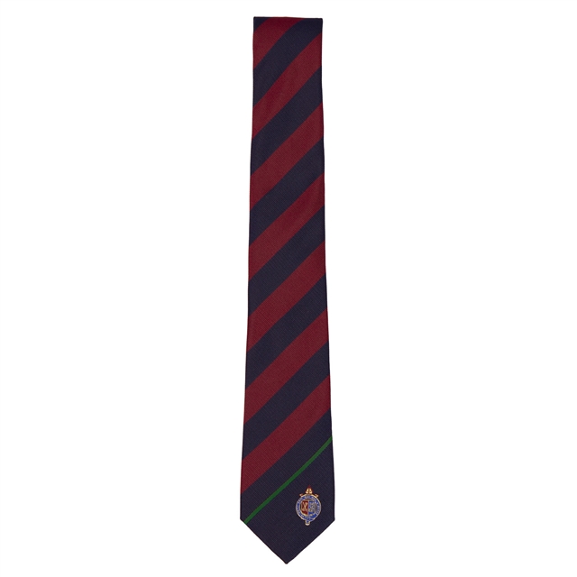 The King's School House Tie - Newton - Green stripe