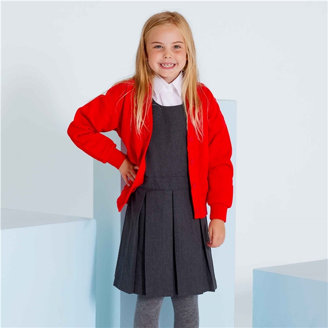 School Sweatshirt Cardigan