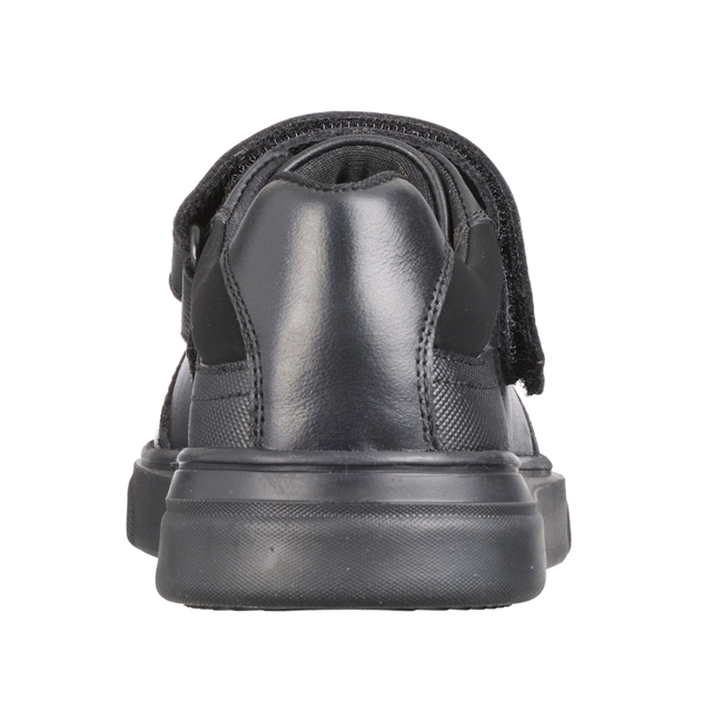 Junior Boys Tape and Lace Leather Shoes