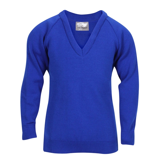 Royal V-Neck School Jumper
