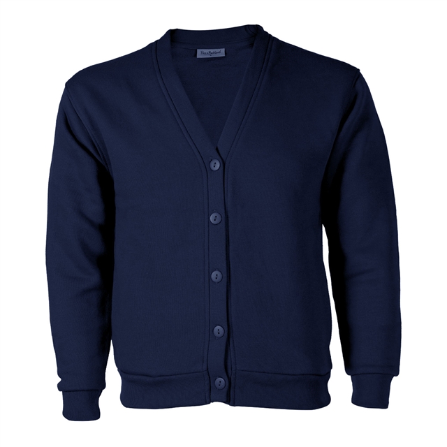 Navy Cotton Rich Sweatshirt Cardigan