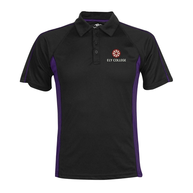 Ely College Unisex Sports Polo Shirt - Seacole (Purple)