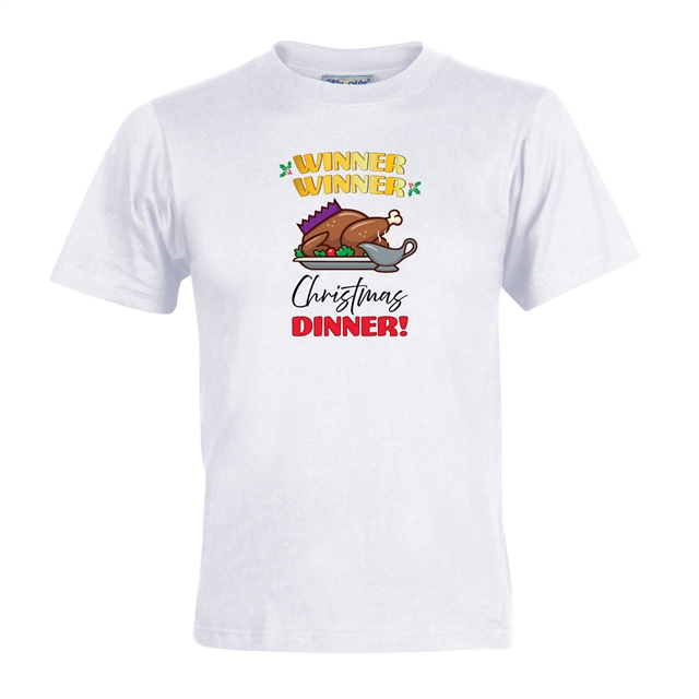 Winner Winner Christmas Dinner T-Shirt - Adult