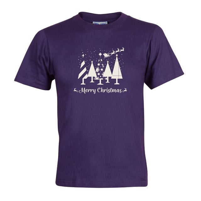 Merry Christmas Trees T-Shirt - Adult