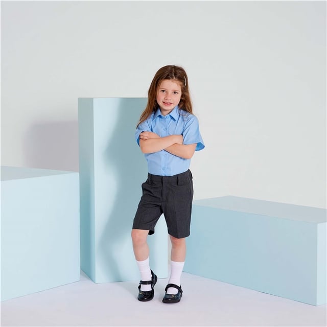 Grey Junior Tailored Shorts