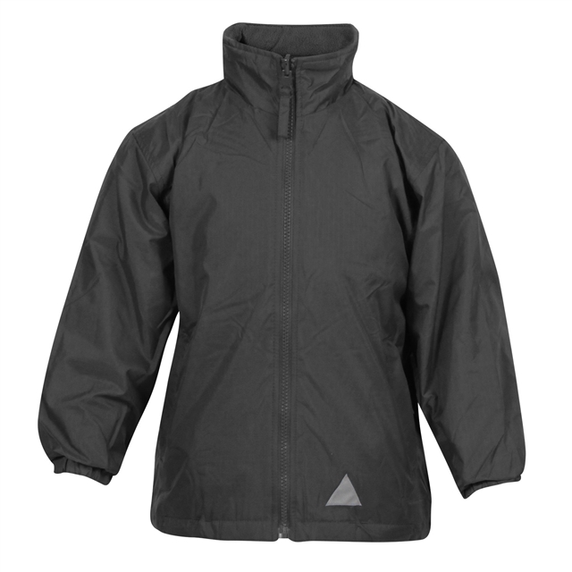 Black Showerproof School Coat