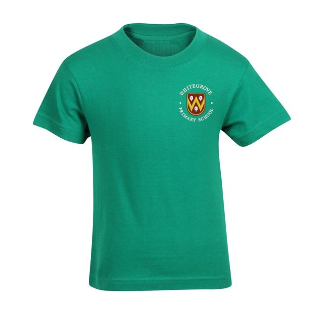 Whitegrove Primary School Emerald PE Cotton T-Shirt