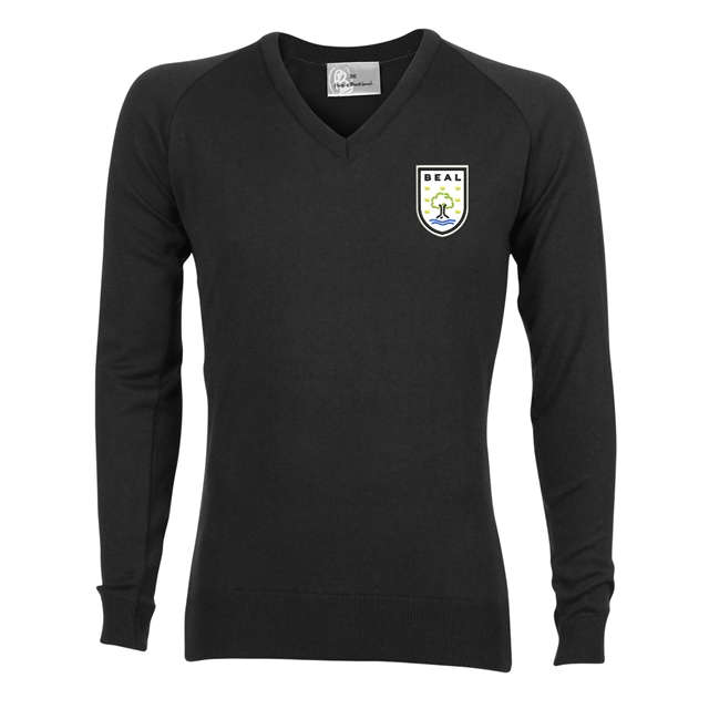 Beal High School V-Neck Jumper with Logo