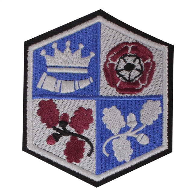 The Clere School Iron on badge