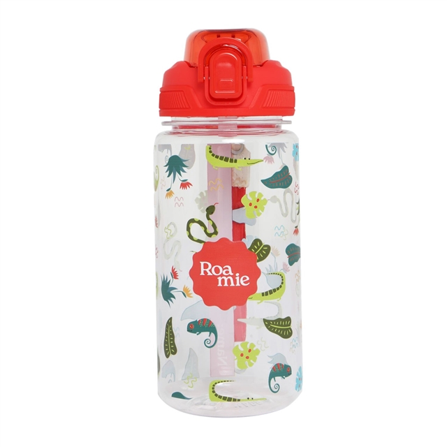 Roamie Jungle print plain kids reusable water bottle made from recycled materials
