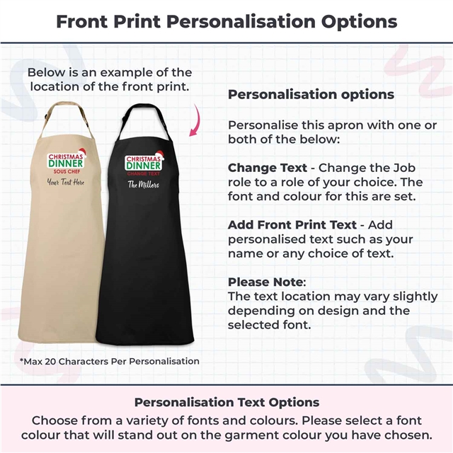 Sous Chef Christmas Apron - Adult