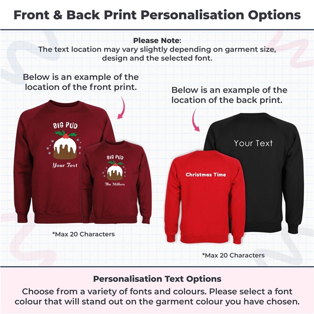 Big Pud Christmas Sweatshirt - Adult