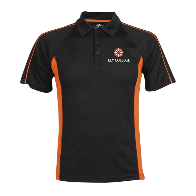 Ely College Equiano House Unisex Sports Polo Orange