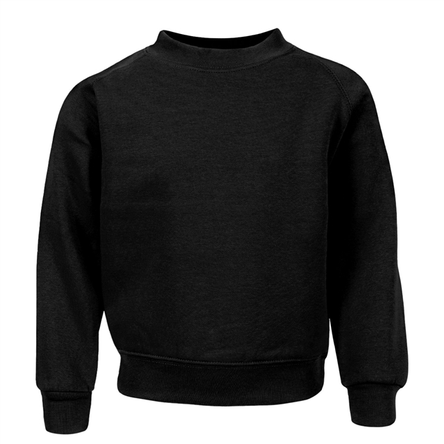 Black Cotton Rich School Sweatshirt