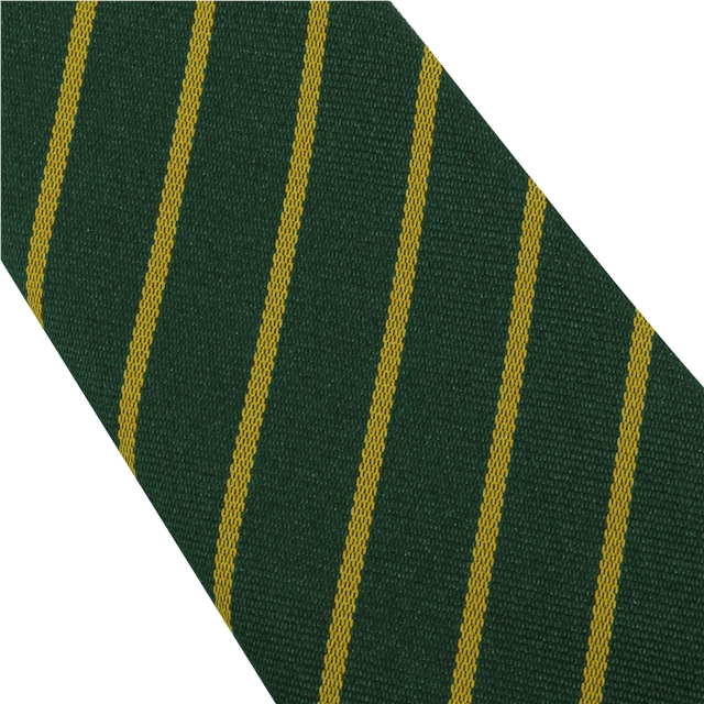 Bottle Gold Thin Stripe School Tie
