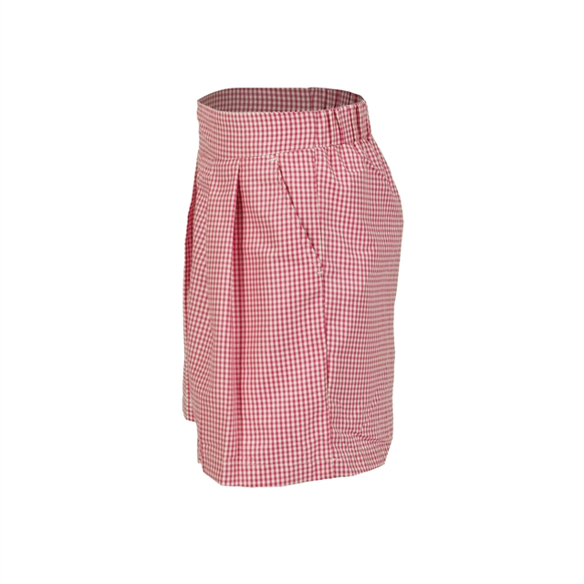 Red Gingham School Shorts