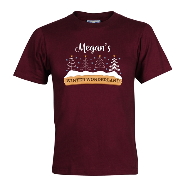 Personalised Winter Wonderland Christmas T-Shirt - Child