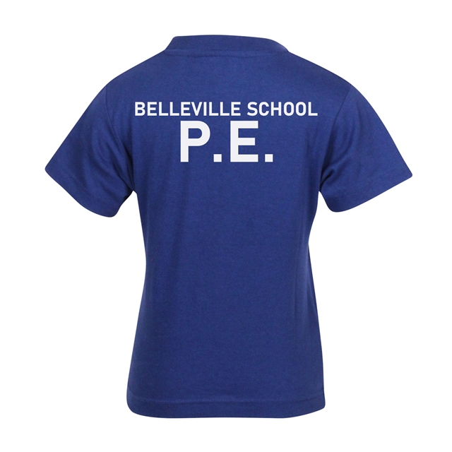 Belleville Primary School Cotton PE T-Shirt - Northcote House (Royal)