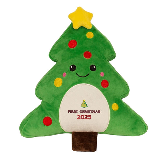 Personalisable First Christmas Tree Soft Toy